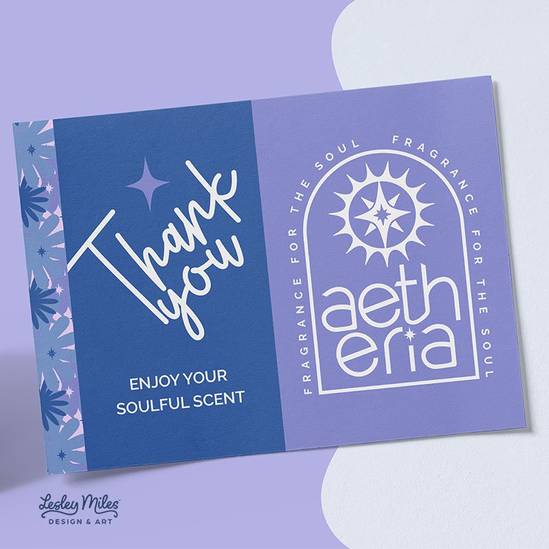Aetheria-Brand-reveal-Carousel-06 Aetheria brand design thank you card